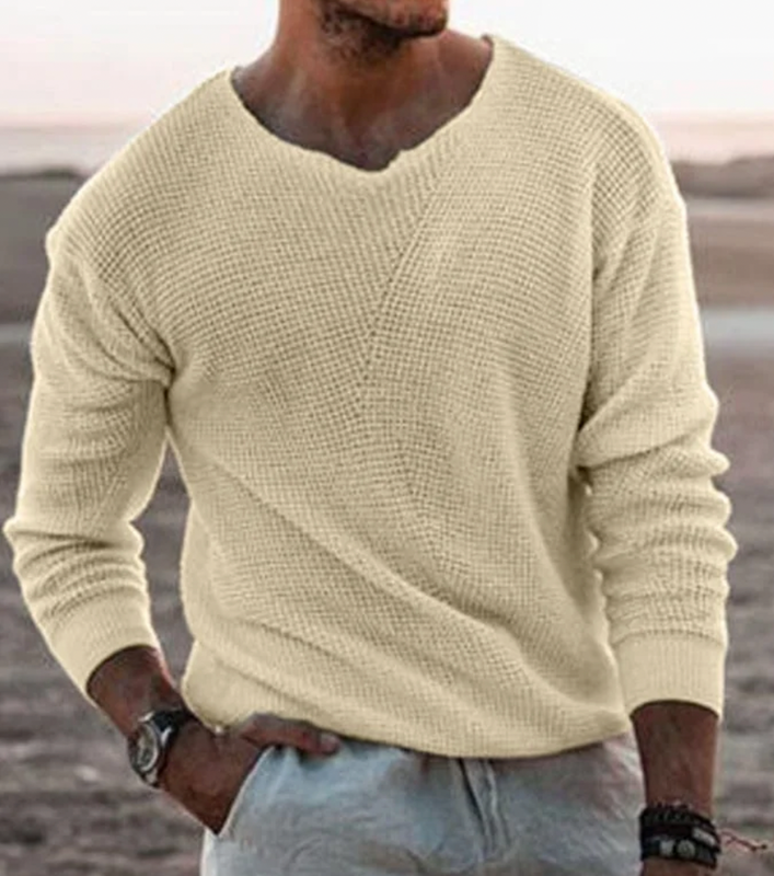 Men's Jumper | Casual  Knit V-Neck Style | Mens Clothing