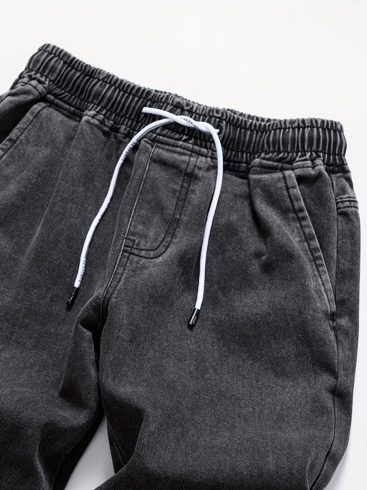 Men’s Jeans | Drawstring Waist | Casual & Comfortable | Outdoor Activities | Denim
