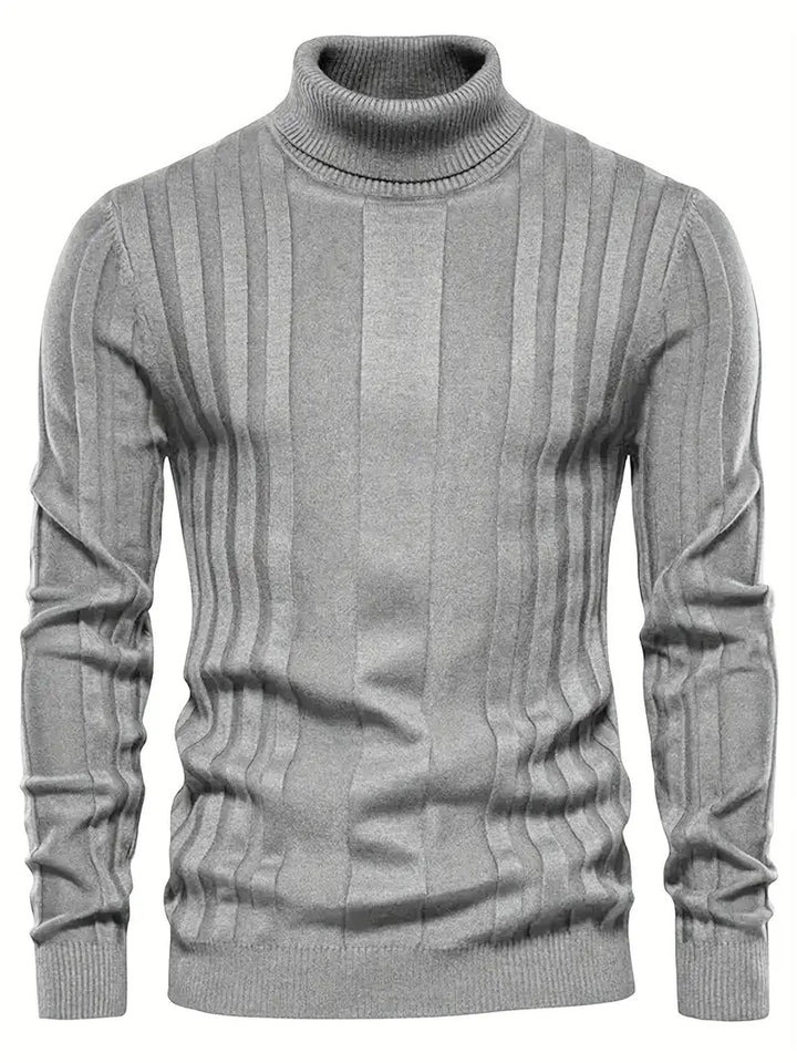 Men’s Jumper | Thermal Knit Mens Clothing | High Neck Sweatshirt