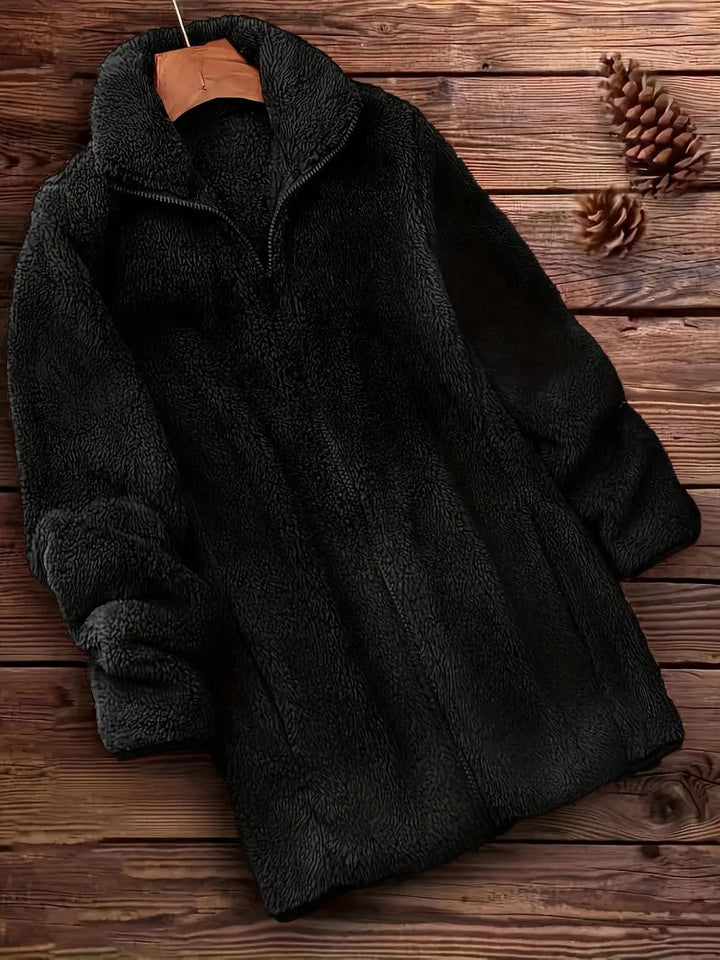 Fluffy Jacket Womens | Cozy Zip Jacket | Winter Clothing