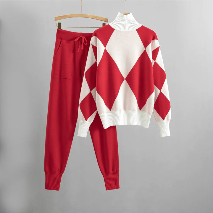 Women’s Knitted 2-Piece Set | Soft Thick Fabric | Warm & Comfortable