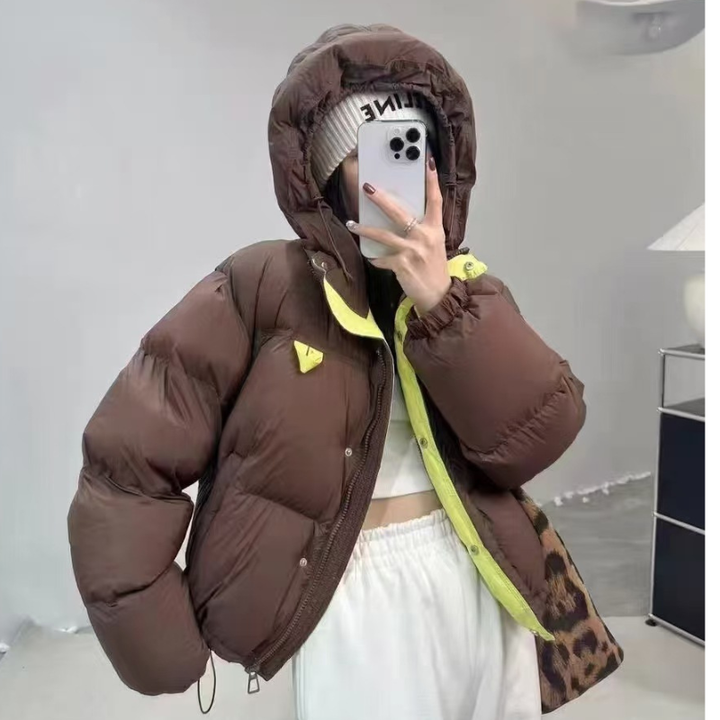 Women’s Jackets | Adjustable Hooded Puffer Jacket | Modern Winter Clothing