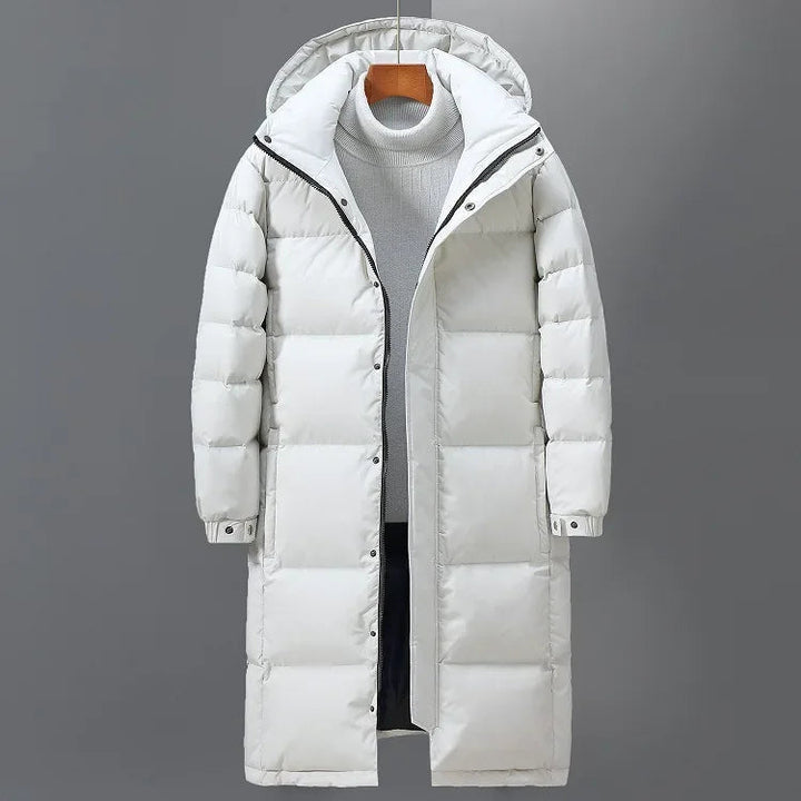 Men’s Winter Jacket | Long Hooded Parka | Thick And Warm