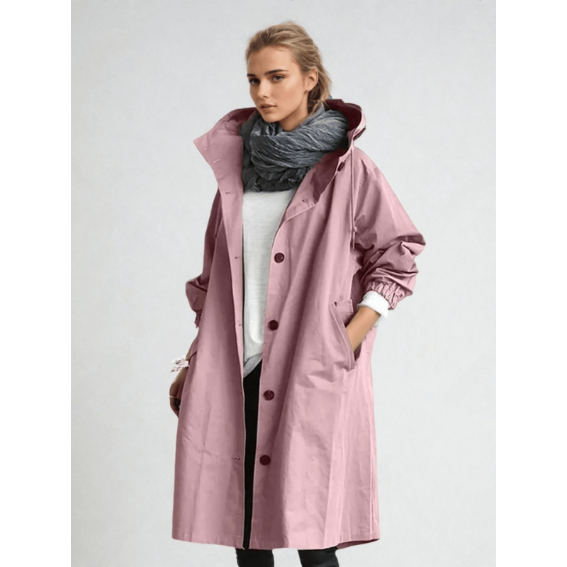 Women’s Coats | Waterproof Hooded Trench | Casual Outdoor Clothing
