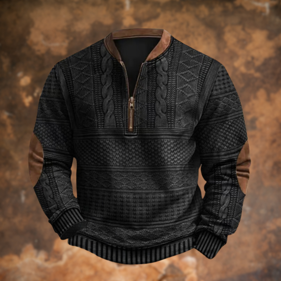Men's Sweatshirt | Knitted Warm Classic | Stylish Mens Clothing