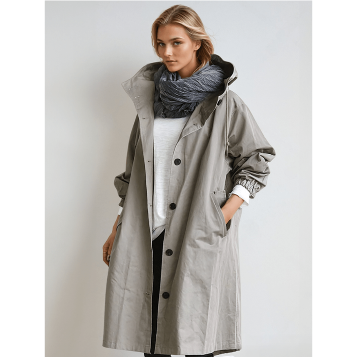 Women’s Coats | Waterproof Hooded Trench | Casual Outdoor Clothing