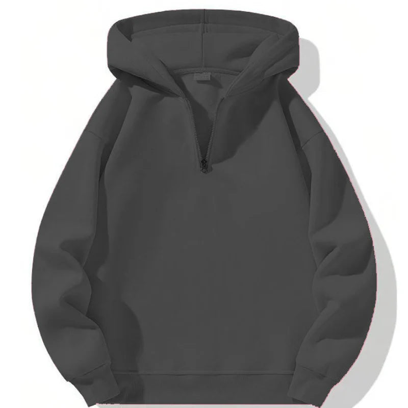 Men's Sweatshirt | Hooded Half Zip | Casual Mens Clothing
