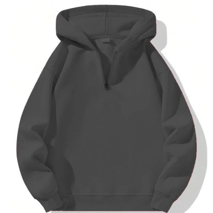 Men's Sweatshirt | Hooded Half Zip | Casual Mens Clothing