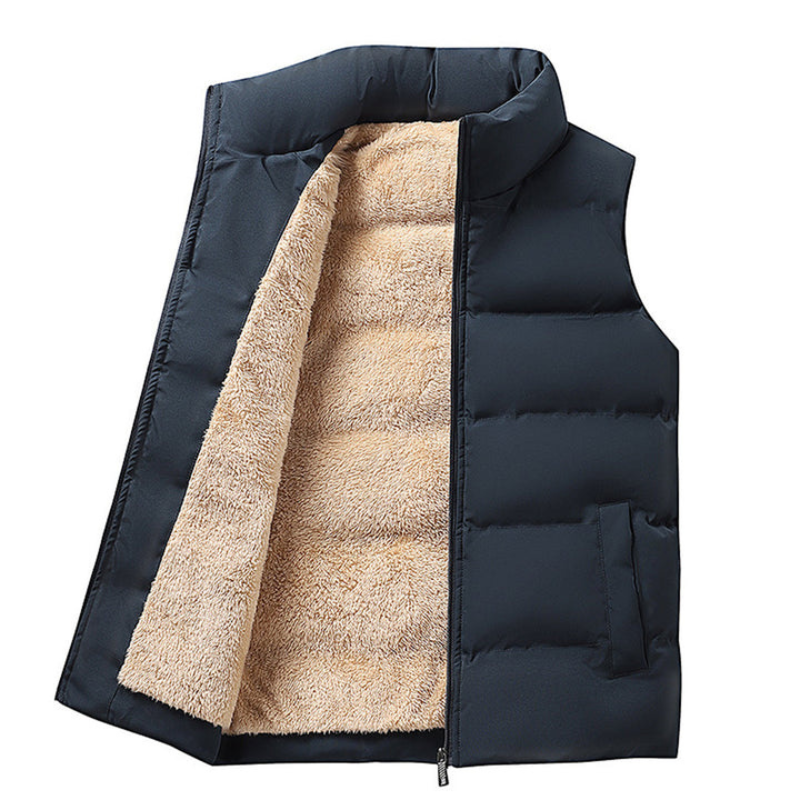 Men’s Winter Vest | Sleeveless Jacket with Zipper | Daily Wear