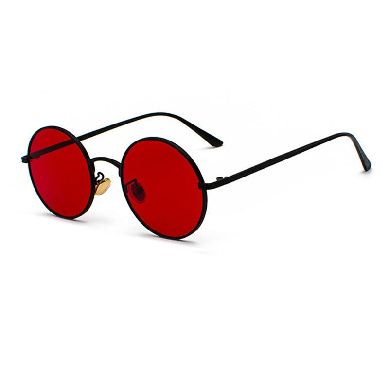 Men's Sunglasses | Round Metal Frame | Vintage Retro Look | Classic Design | Polycarbonate