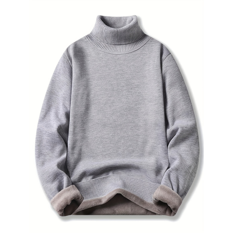 Men’s Sweatshirt | Warm Casual Clothing | High Neck Pullover