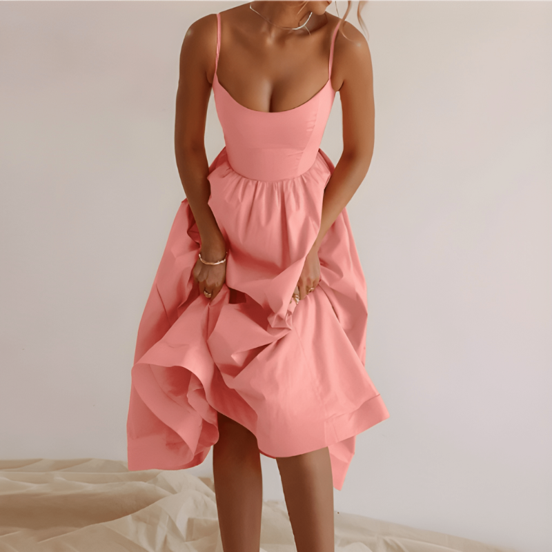 Women’s Dress | Pleated Halter | Elegant Womens Clothing