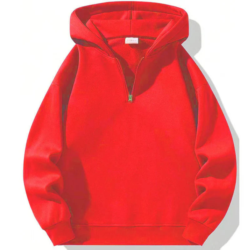 Men's Sweatshirt | Hooded Half Zip | Casual Mens Clothing