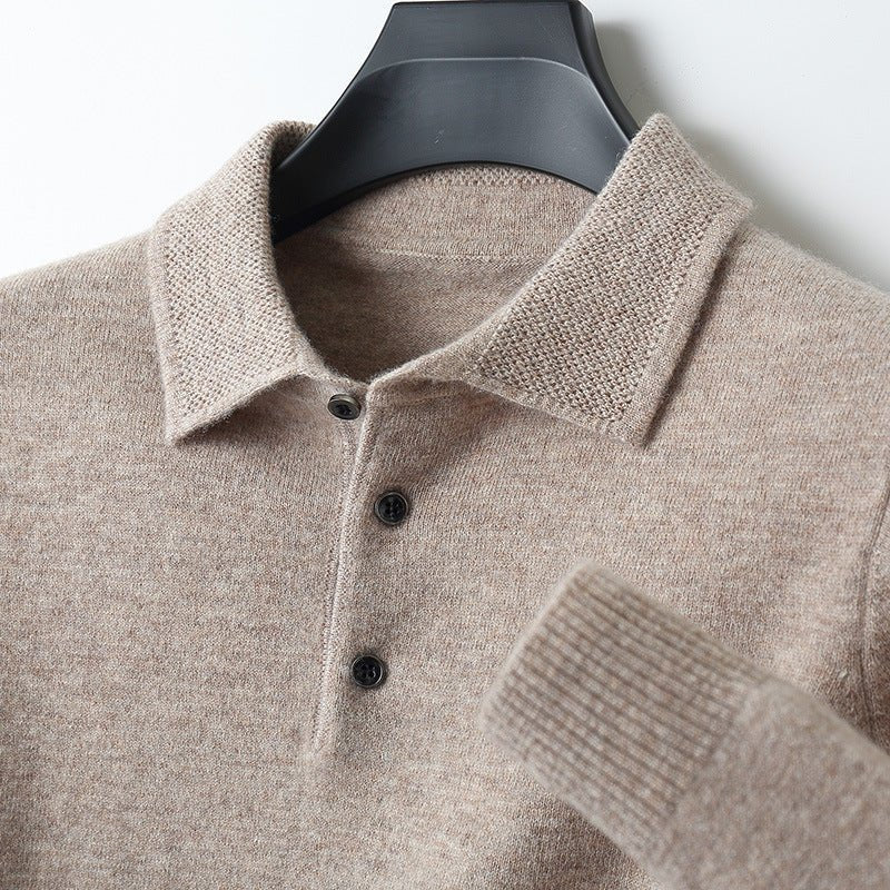 Men's Jumper | Classic Knit Polo Style | Stylish Mens Clothing