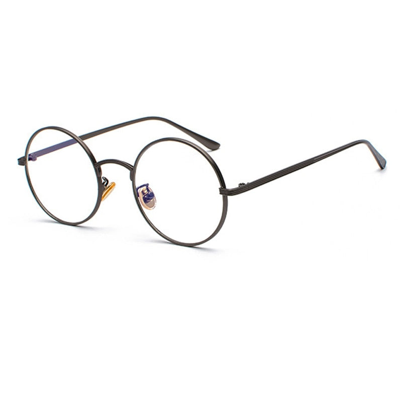 Men's Sunglasses | Round Metal Frame | Vintage Retro Look | Classic Design | Polycarbonate