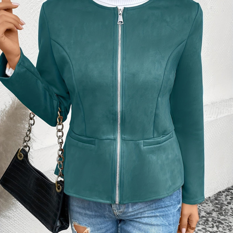 Women’s Cardigan | Trendy Clothing | Slim Fit Zip Short Jacket