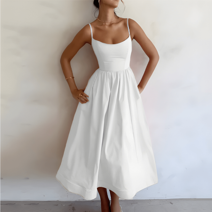 Women’s Dress | Pleated Halter | Elegant Womens Clothing