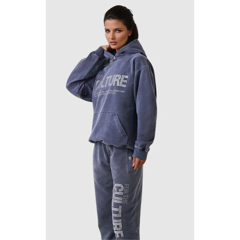 Women’s Hoodie | Rhinestone Letter Print | Casual Streetwear Clothing