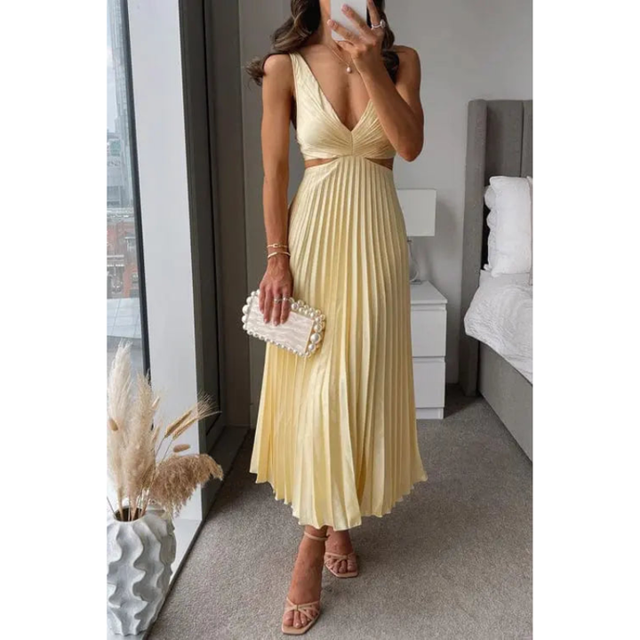 Women's Dresses | Pleated Maxi Dress | Elegant Women's Fashion
