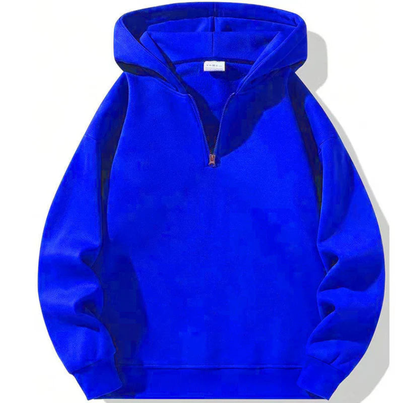 Men's Sweatshirt | Hooded Half Zip | Casual Mens Clothing