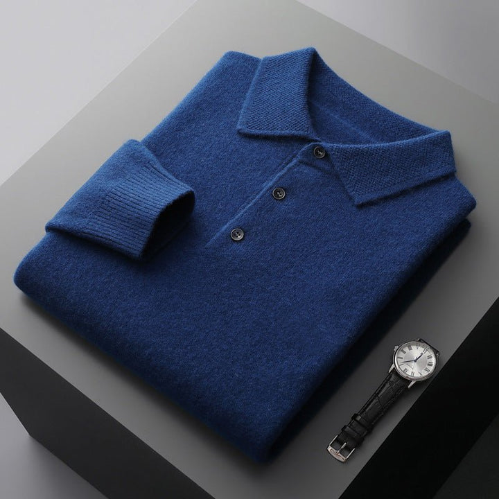Men's Jumper | Classic Knit Polo Style | Stylish Mens Clothing