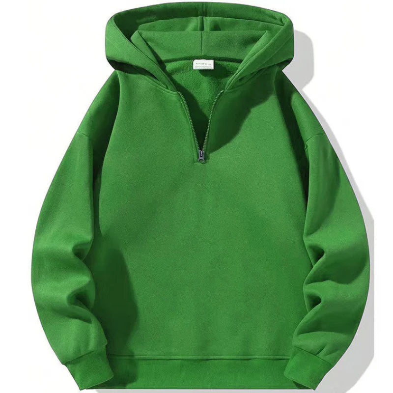 Men's Sweatshirt | Hooded Half Zip | Casual Mens Clothing