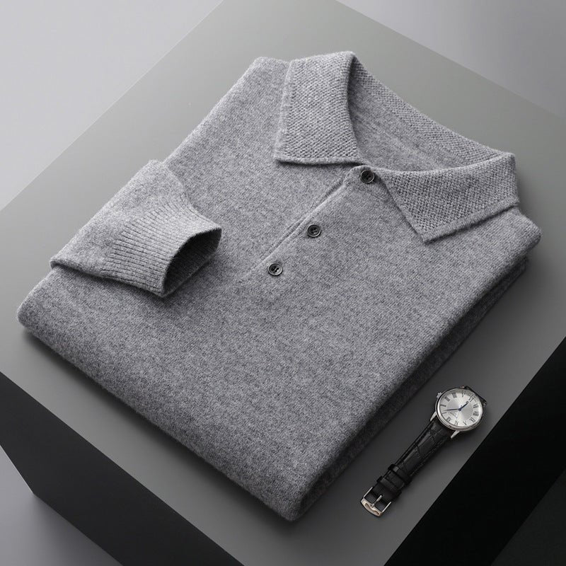 Men's Jumper | Classic Knit Polo Style | Stylish Mens Clothing