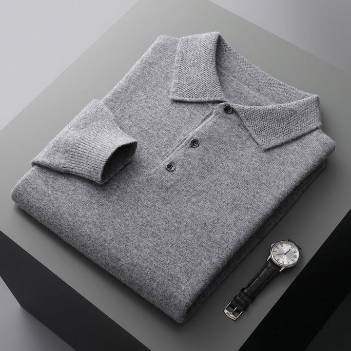 Men's Jumper | Classic Knit Polo Style | Stylish Mens Clothing