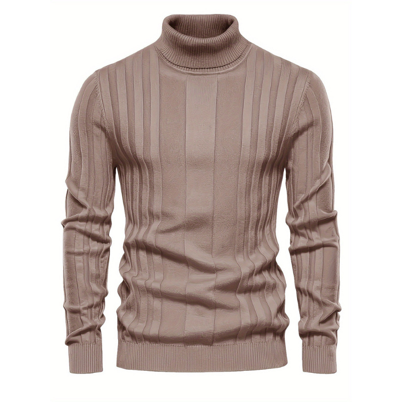 Men’s Jumper | Thermal Knit Mens Clothing | High Neck Sweatshirt