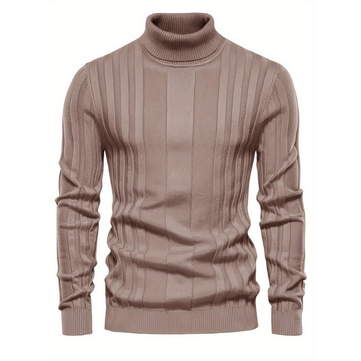 Men’s Jumper | Thermal Knit Mens Clothing | High Neck Sweatshirt