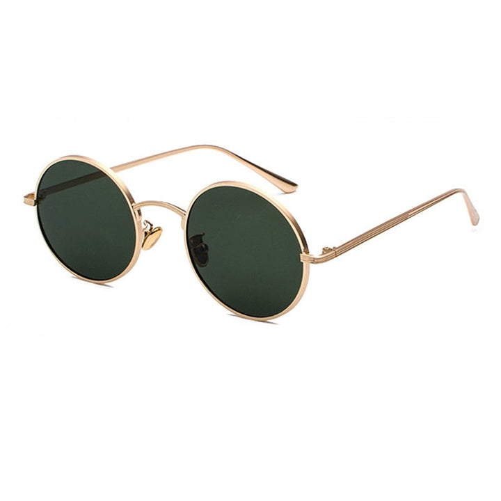 Men's Sunglasses | Round Metal Frame | Vintage Retro Look | Classic Design | Polycarbonate