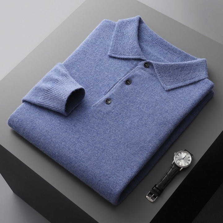 Men's Jumper | Classic Knit Polo Style | Stylish Mens Clothing
