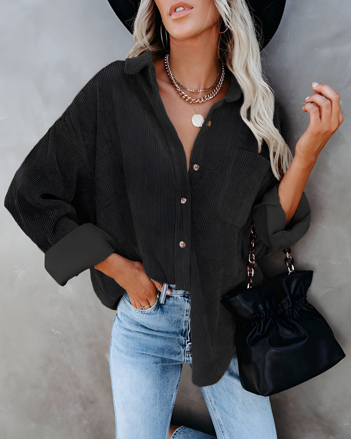 Women’s Shirt Jacket | Long Sleeves | Casual & Cosy Fit