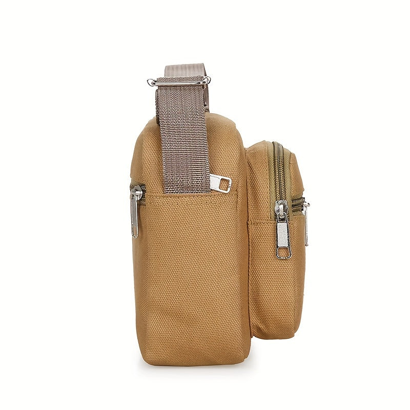 Men’s Shoulder Bag | Casual Canvas Design | Adjustable Strap & Multi-Compartment Storage