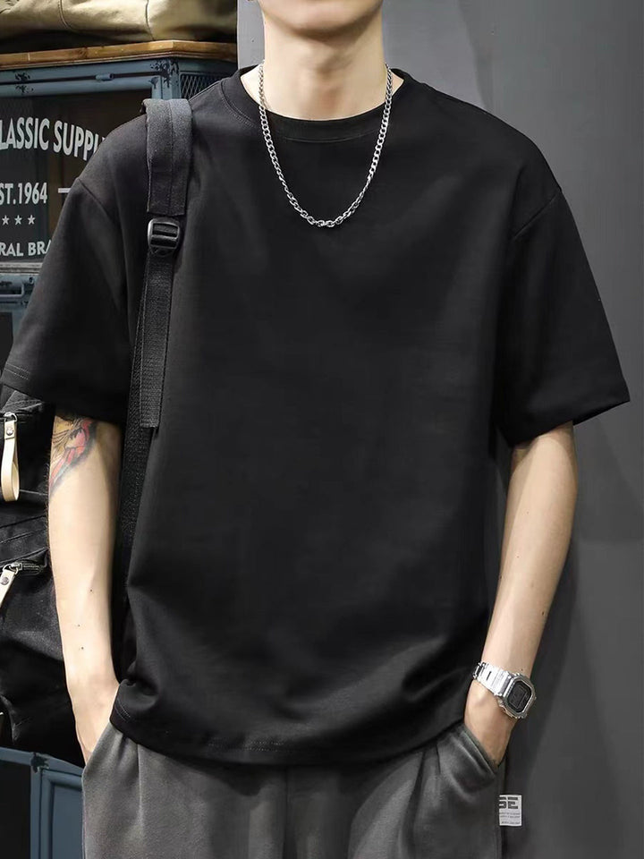 Men's Summer T-Shirt | Breathable & Lightweight | Short Sleeves & Round Neck | Casual