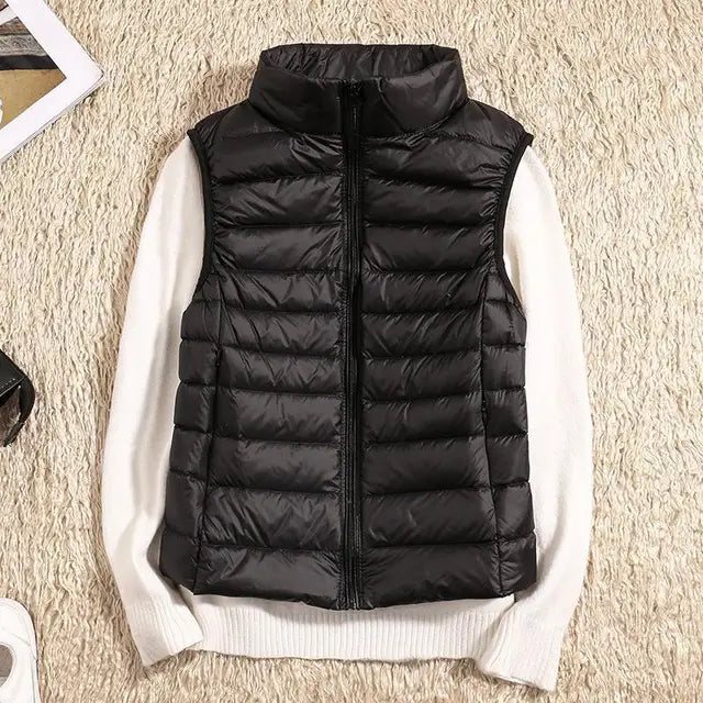 Women’s Down Vest Jacket | Ultralight Winter Sleeveless Coat