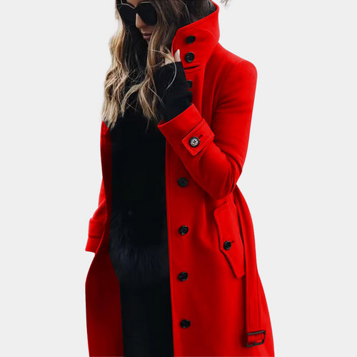 Women’s Winter Coat | Single-Breasted | Classic Collar & Warm