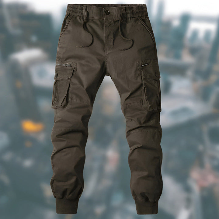 Men’s Cargo Trousers | Casual Joggers | Elastic Waist | Mens Clothing
