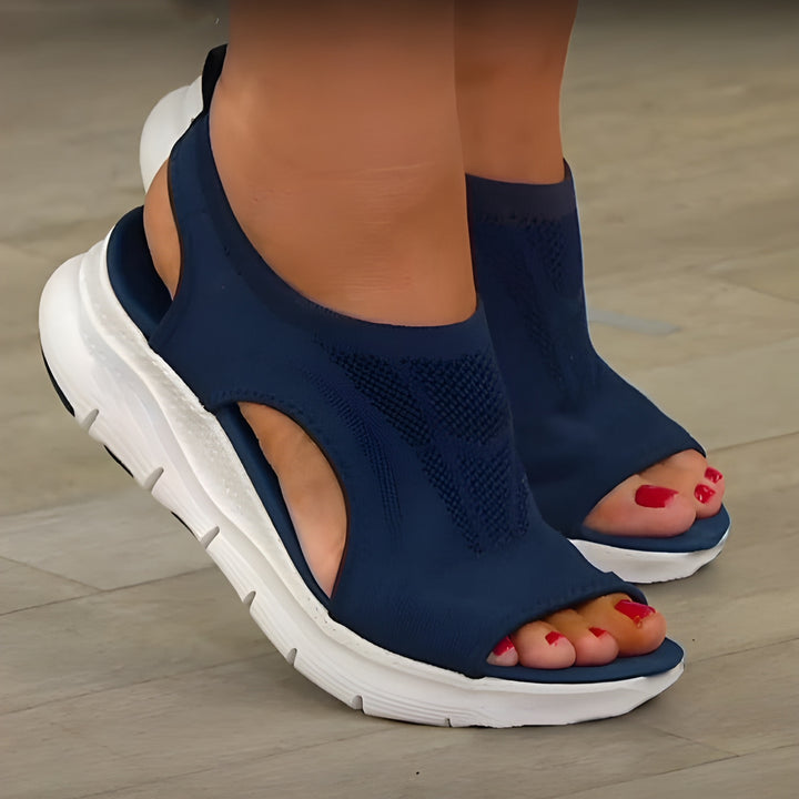 Women's Platform Sandals | Mesh Open Toe | Lightweight & Breathable | Wedge Sole