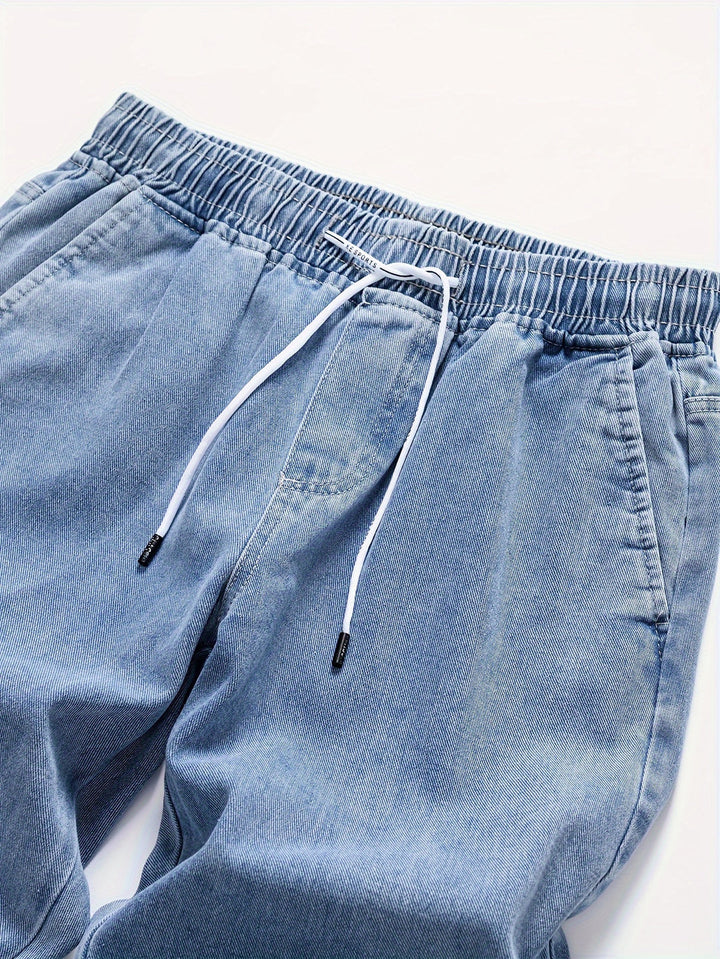 Men’s Jeans | Drawstring Waist | Casual & Comfortable | Outdoor Activities | Denim