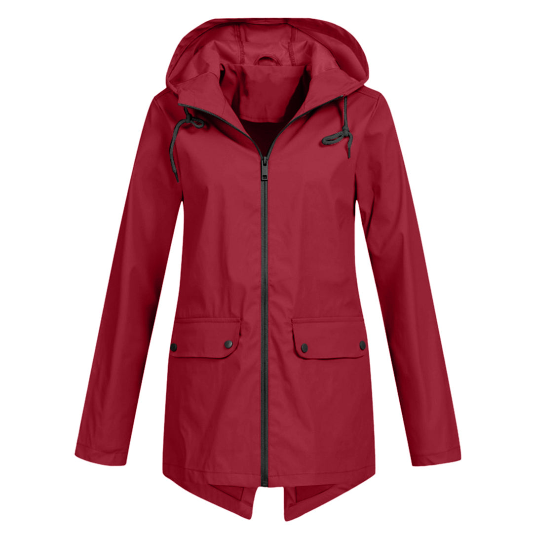 Women’s Windbreaker Jacket | Lightweight & Windproof | Hooded Zip-Up | Water-Resistant Hiking Coat