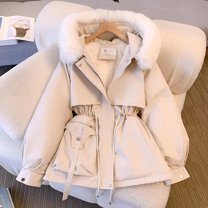 Fluffy Jacket Womens | Thick Padded Winter Coat | Hood
