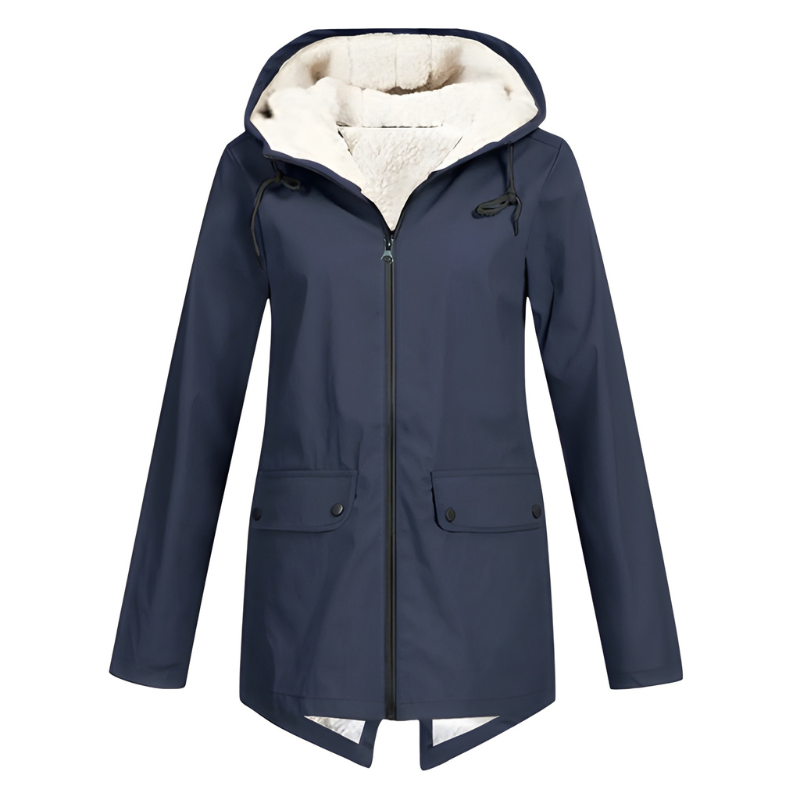 Women’s Coat | Waterproof Hooded Winter Clothing | Elegant Trench Style