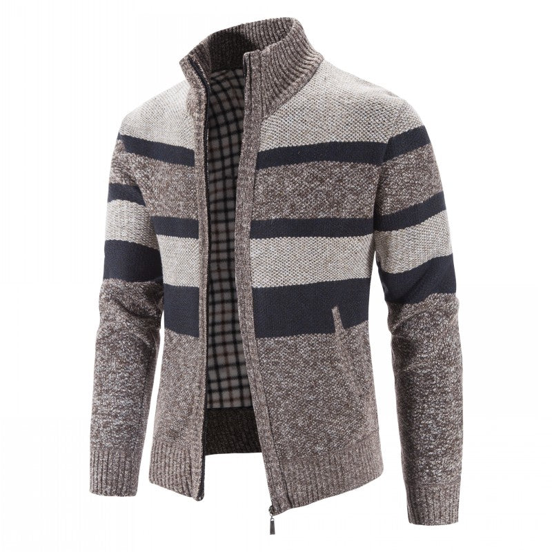 Mens Winter Jackets | Warm Zip Knit Jacket Style | Everyday Mens Clothing