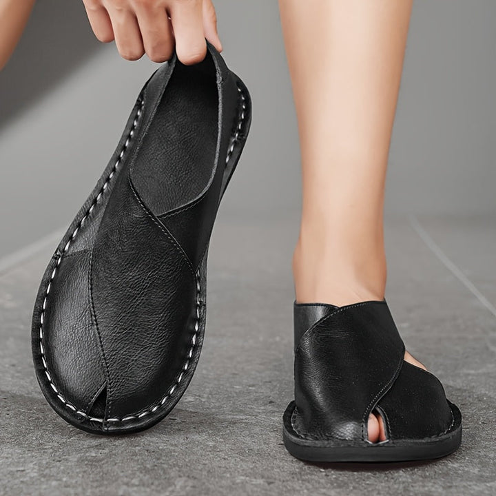 Men’s Sandals | Closed Toe & Breathable Leather | Slip-On & Lightweight