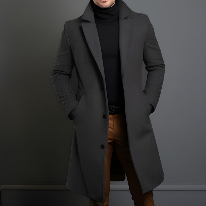 Men’s Coat | Elegant Tailored Premium | Long Length | Winter