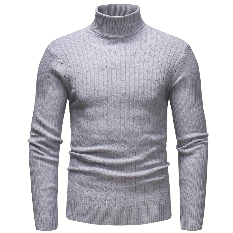 Men’s Sweatshirt | Slim Turtleneck Knit | Classic Mens Clothing