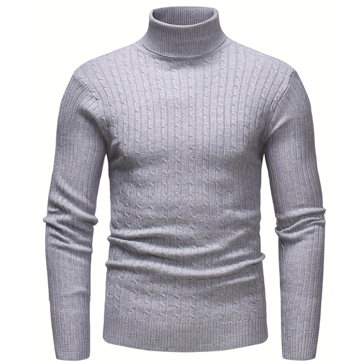 Men’s Sweatshirt | Slim Turtleneck Knit | Classic Mens Clothing