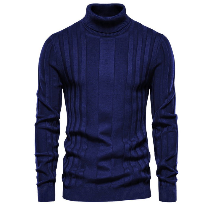 Men’s Jumper | Thermal Knit Mens Clothing | High Neck Sweatshirt