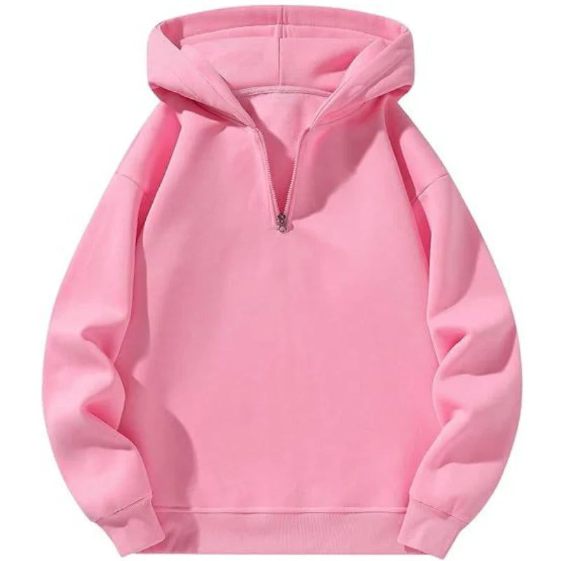 Men's Sweatshirt | Hooded Half Zip | Casual Mens Clothing